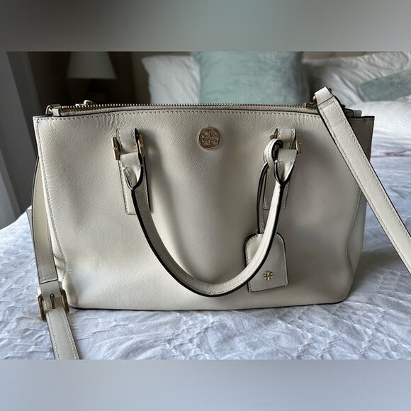 Tory Burch Robinson Leather Large Bag - Picture 3 of 16